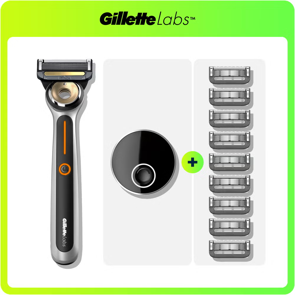 Gillette Labs Heated Razor Starter Kit and 8 Blades Image 1